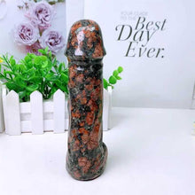 Load image into Gallery viewer, 17cm Natural Unakite Quartz Yoni Wand – Healing Crystal Penis Massage Stick for Women - Toys for Big Girls