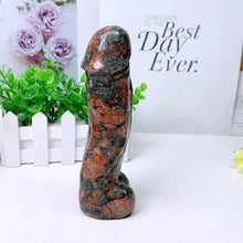 Load image into Gallery viewer, 17cm Natural Unakite Quartz Yoni Wand – Healing Crystal Penis Massage Stick for Women - Toys for Big Girls