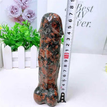 Load image into Gallery viewer, 17cm Natural Unakite Quartz Yoni Wand – Healing Crystal Penis Massage Stick for Women - Toys for Big Girls