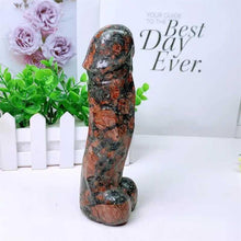 Load image into Gallery viewer, 17cm Natural Unakite Quartz Yoni Wand – Healing Crystal Penis Massage Stick for Women - Toys for Big Girls