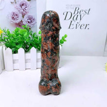 Load image into Gallery viewer, 17cm Natural Unakite Quartz Yoni Wand – Healing Crystal Penis Massage Stick for Women - Toys for Big Girls