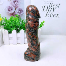 Load image into Gallery viewer, 17cm Natural Unakite Quartz Yoni Wand – Healing Crystal Penis Massage Stick for Women - Toys for Big Girls