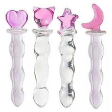 Load image into Gallery viewer, heart glass dildo with shape