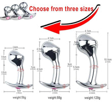 Load image into Gallery viewer, Heavy Stainless Steel Anal Plug – Prostate Stimulation & Pleasure Metal Expansion Butt Plug for Couples - Toys for Big Girls