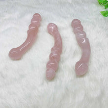 Load image into Gallery viewer, Natural Rose Quartz Crystal Massage Stick – Gemstone Wand for Relaxation & Healing - Toys for Big Girls