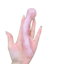 Load image into Gallery viewer, Natural Rose Quartz Massage Wand – Healing Crystal for Relaxation & Wellness - Toys for Big Girls