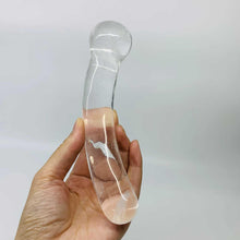 Load image into Gallery viewer, Natural Rose Quartz Massage Wand – Healing Crystal for Relaxation & Wellness - Toys for Big Girls