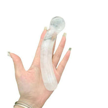 Load image into Gallery viewer, Natural Rose Quartz Massage Wand – Healing Crystal for Relaxation & Wellness - Toys for Big Girls