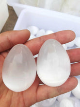 Load image into Gallery viewer, Natural Selenite Crystal Yoni Egg – Reiki Healing and Chakra Balance - Toys for Big Girls