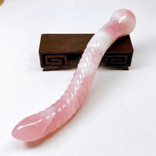 Load image into Gallery viewer, Rose Quartz 24cm Crystal Massage Wand – Yoni Gemstone for Women’s Health & Reiki Healing - Toys for Big Girls