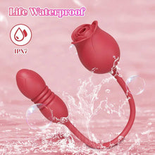 Load image into Gallery viewer, Rose Sucking Thrusting Dildo Vibrator - Toys for Big Girls