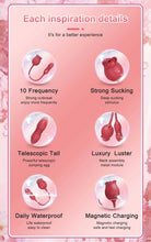 Load image into Gallery viewer, Rose Sucking Thrusting Dildo Vibrator - Toys for Big Girls