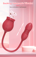 Load image into Gallery viewer, Rose Sucking Thrusting Dildo Vibrator - Toys for Big Girls