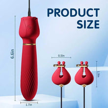 Load image into Gallery viewer, Rose Vibrator 2-in-1: The Ultimate Pleasure Companion - Toys for Big Girls