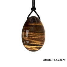 Load image into Gallery viewer, Tiger Eye Yoni Egg Set – Natural Jade Eggs for Kegel Exercises & Vaginal Health - Toys for Big Girls