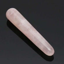 Load image into Gallery viewer, 5 Natural Rose Quartz Yoni Wands - Polished Gemstone Massage Crystals
