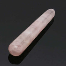 Load image into Gallery viewer, 5 Natural Rose Quartz Yoni Wands - Polished Gemstone Massage Crystals
