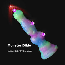 Load image into Gallery viewer, 7.08 Inch Wolf Dog Fantasy Dildo – Silicone Monster Toy with Suction Cup for Beginners &amp; G-Spot Stimulation
