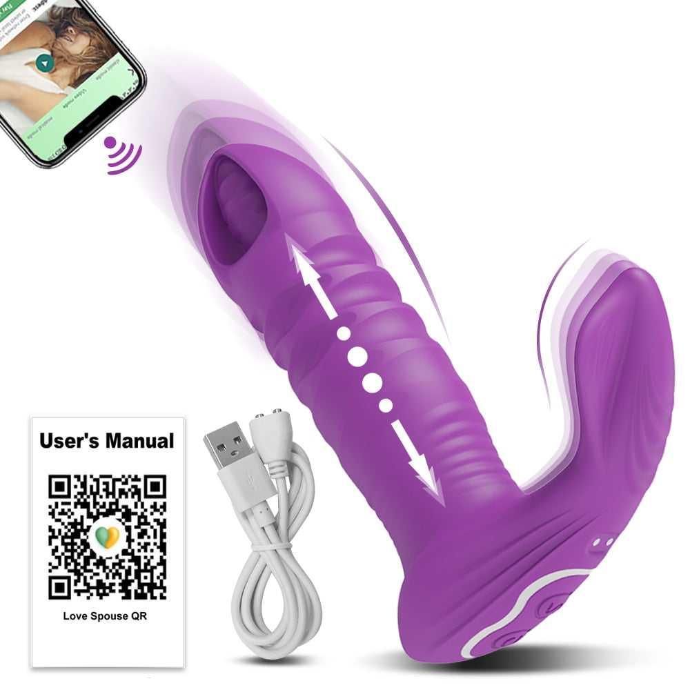 Bluetooth Thrusting Vibrator