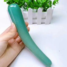 Load image into Gallery viewer, Natural Green Aventurine Crystal Massage Stick – Large Penis Wand for Reiki, Yoni &amp; Women’s Health
