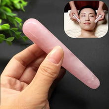 Load image into Gallery viewer, Natural Rose Quartz Yoni Wand - Polished Gemstone Massage Crystal
