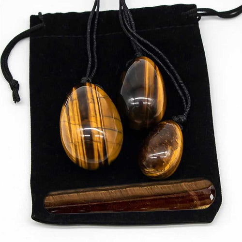 Tiger Eye Yoni Egg Set