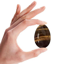 Load image into Gallery viewer, Tiger Eye Yoni Egg Set – Natural Jade Eggs for Kegel Exercises &amp; Vaginal Health
